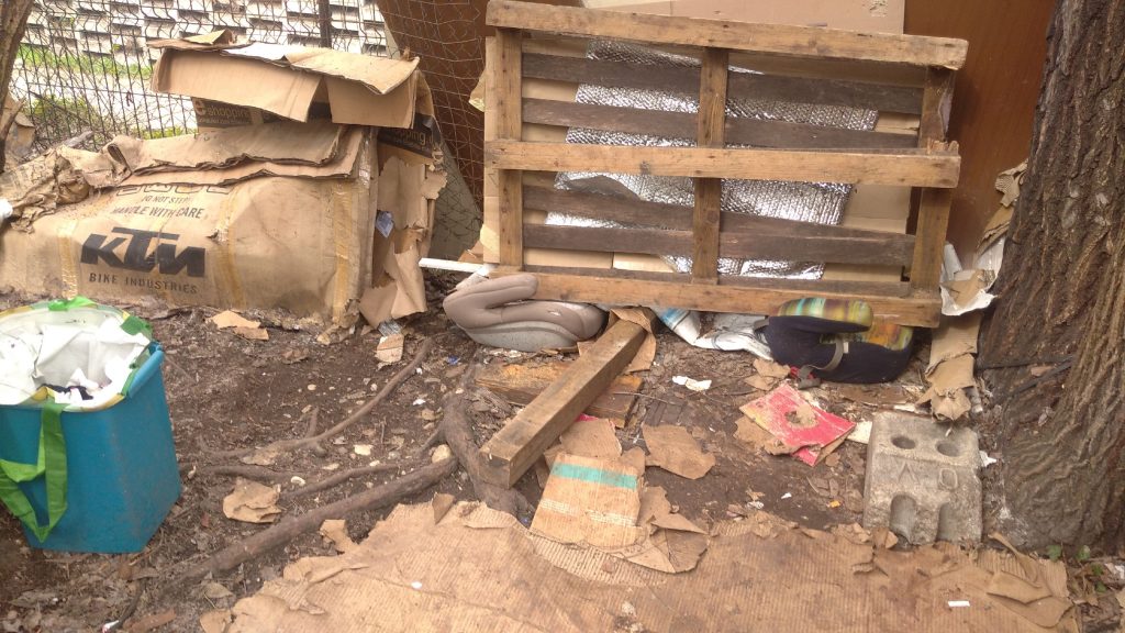 Ennesima nicchia di declino morale e ambientale nell'indifferenza generale 5 Sconcio in via Andrea Palladio. 34