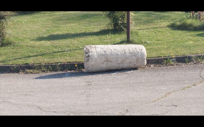 Il cippo della via Postumia a S.Lucia. Era lì da 2.147 anni