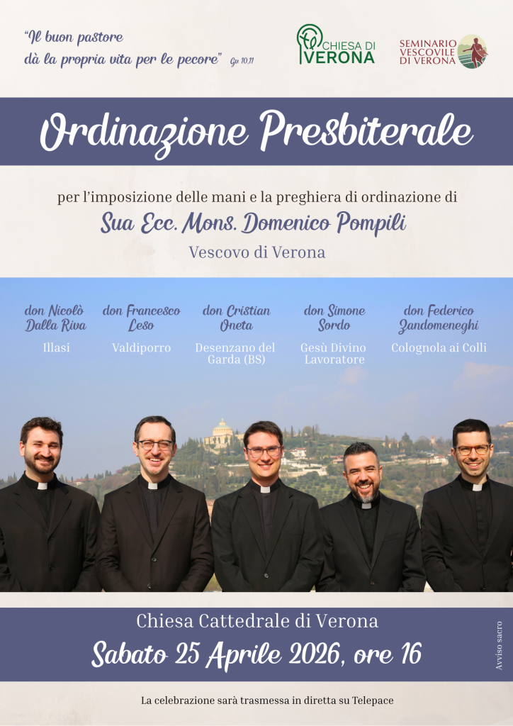 Vocazioni. 5 nuovi sacerdoti ordinati a Verona 2 25 aprile ordinazione presbiterale