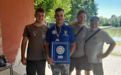 Povegliano, Alessio Caleffi in gara ai mondiali di pesca sportiva