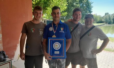 Povegliano, Alessio Caleffi in gara ai mondiali di pesca sportiva