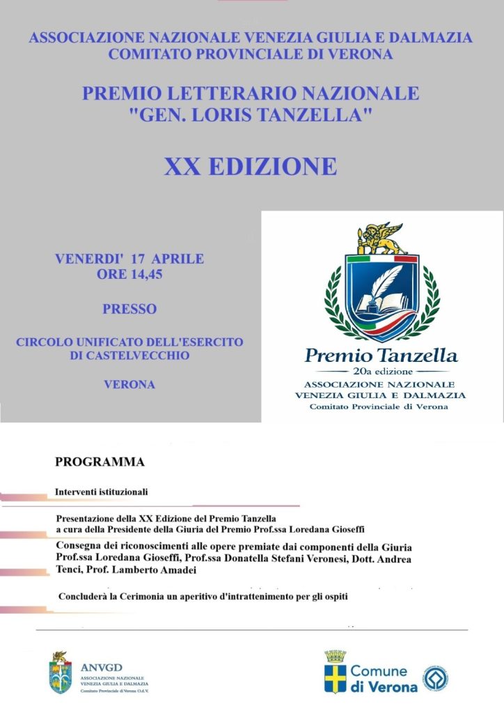 Premiazioni della XX edizione del Concorso letterario nazionale “Tanzella” a Verona 1 IMG 20260416 WA0034