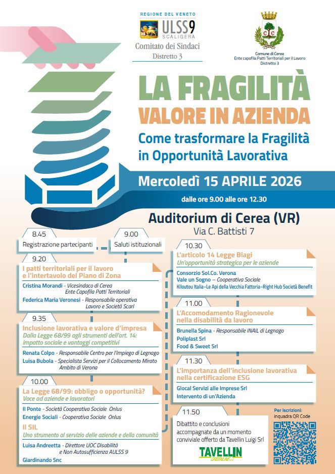 “La Fragilità: Valore in Azienda”, seminario a Cerea 1 PHOTO 2026 04 13 11 25 56 1