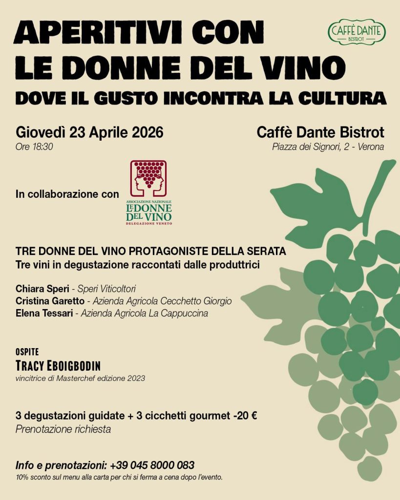 Donne del vino, aperitivi al Dante con degustazioni 2 Donne del vino, aperitivi al Dante con degustazioni
