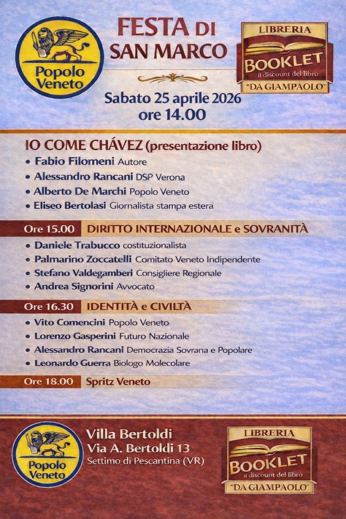 25 aprile, San Marco, patrono del Veneto 2 WhatsApp Image 2026 04 24 at 15.13.50