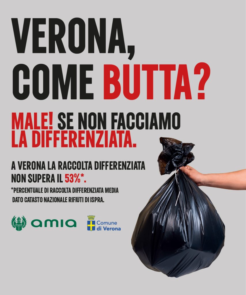 Rifiuti, Verona sale al 63,5% di raccolta differenziata 1 AMIA ADIGE ONLINE DIFFERENZIATA 250X300