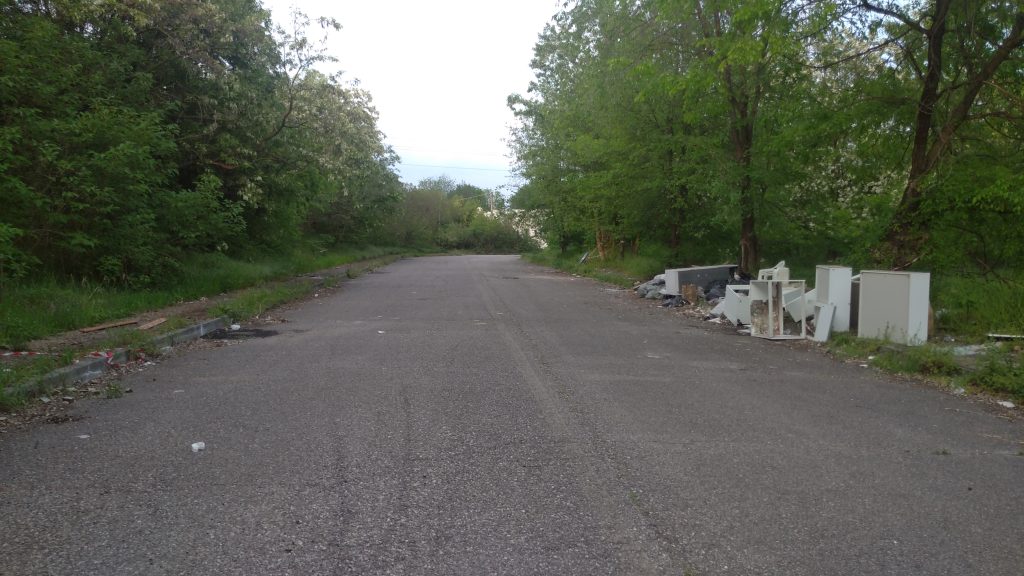 Scarichi illeciti in periferia. Per turbe psichiatriche o mera inciviltà? 5 Degrado in isolati tratti di via Einstein. 1