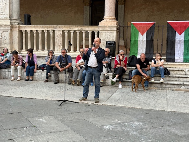 Israele liberi i 2 attivisti della Flotilla. Propal in piazza 3 IMG 8132