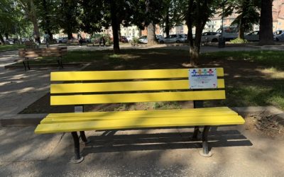 Alla Giarina una panchina gialla contro il cyberbullismo