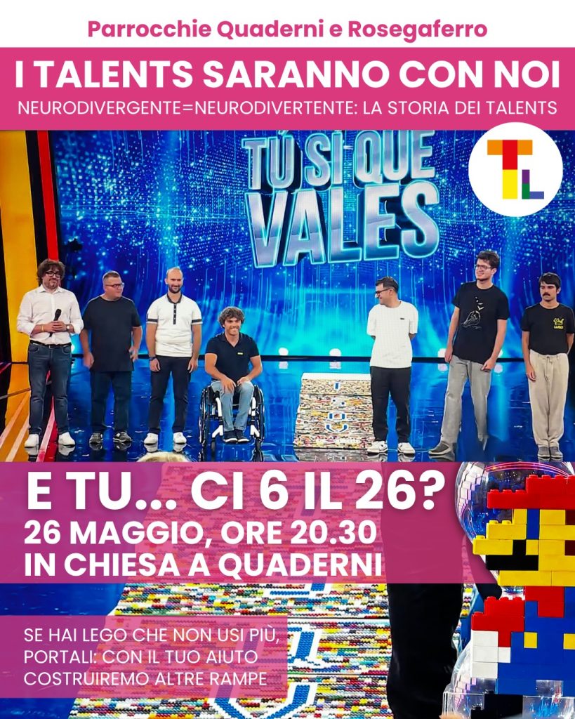 Quaderni, i ragazzi di Talents Lab portano un progetto sull’inclusione con i mattoncini LEGO 2 Talents Lab a Quaderni 26 maggio