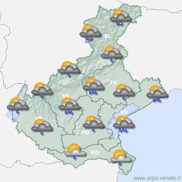Attenzione al meteo in tutto il Veneto 1 map MV 1.png