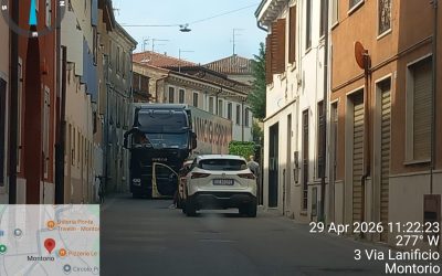 Ancora Tir nel centro di Montorio
