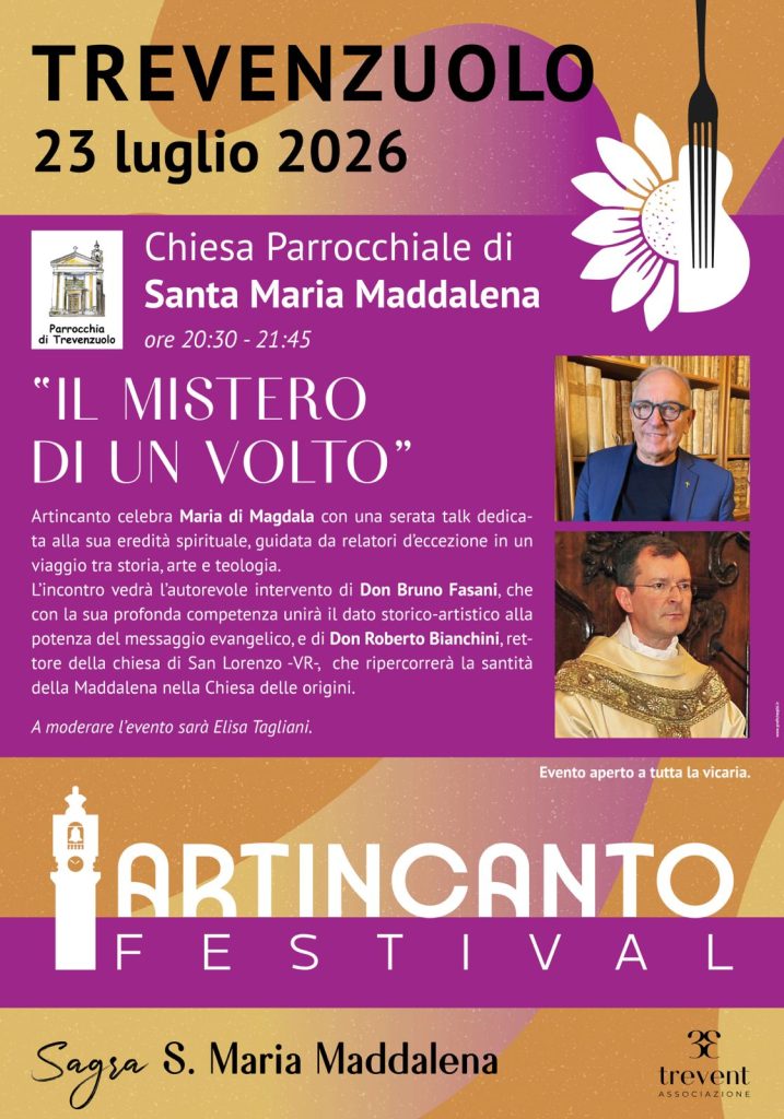 A Trevenzuolo la sagra di S. Maria Maddalena 1 Locandina talk 23.07
