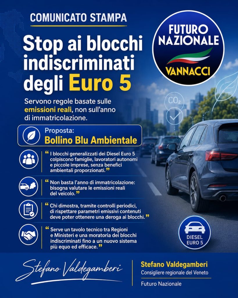 Euro 5: stop ai blocchi indiscriminati 2 PHOTO 2026 07 31 11 44 56