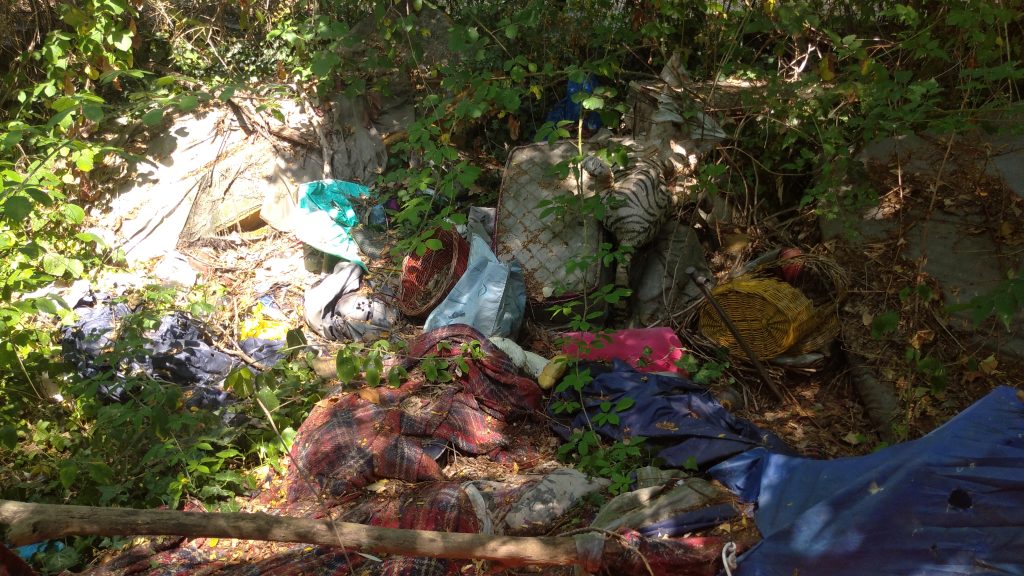 Le Grazie. Allarme inquinante d’un ex bivacco di disperati 1 Strada Le Grazie2. 7