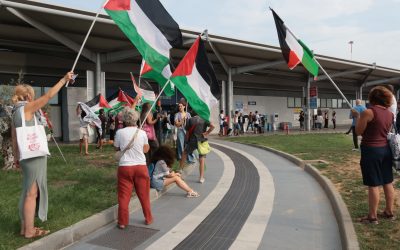Presidio per la Palestina all’aeroporto Catullo