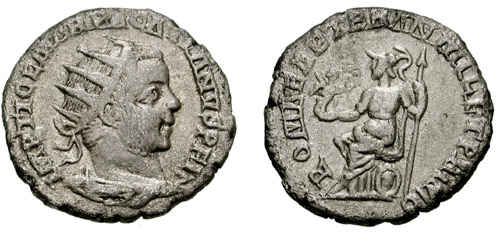 Sponsiano, un aspirante imperatore romano finito male? 1 Antoninianus Pacatianus 1001 RIC 0006cf