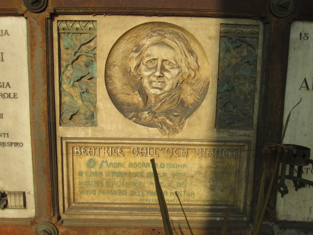Manutenzione straordinaria dei loculi storici del Cimitero Nuovo 9 Beatrice DallOca Bianca. 1