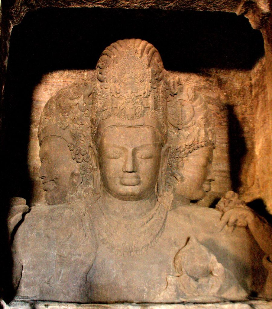 Leonardo Da Vinci e le Indie 3 Elephanta Caves Trimurti