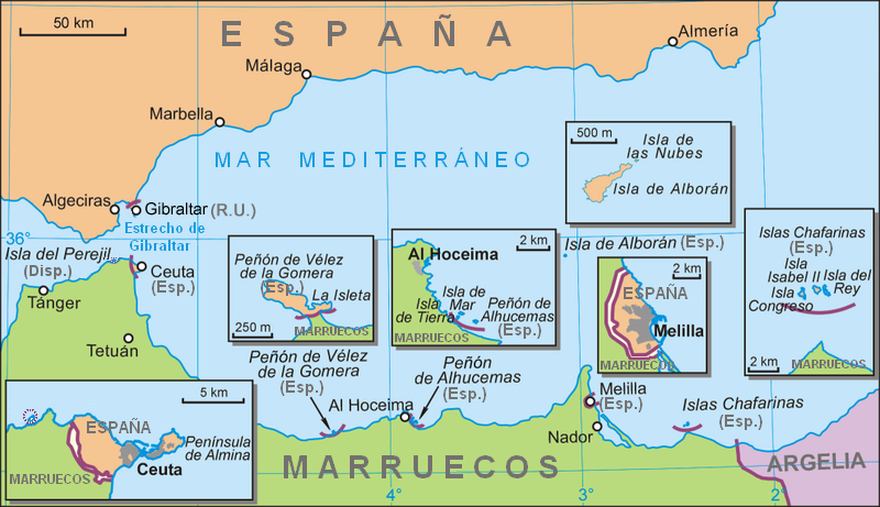 La Geopolitica passa attraverso gli stretti. Il ruolo di un’ Italia neutrale 4 Mapa del sur de Espana neutral 619795230