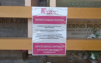 Manutenzione straordinaria dei loculi storici del Cimitero Nuovo