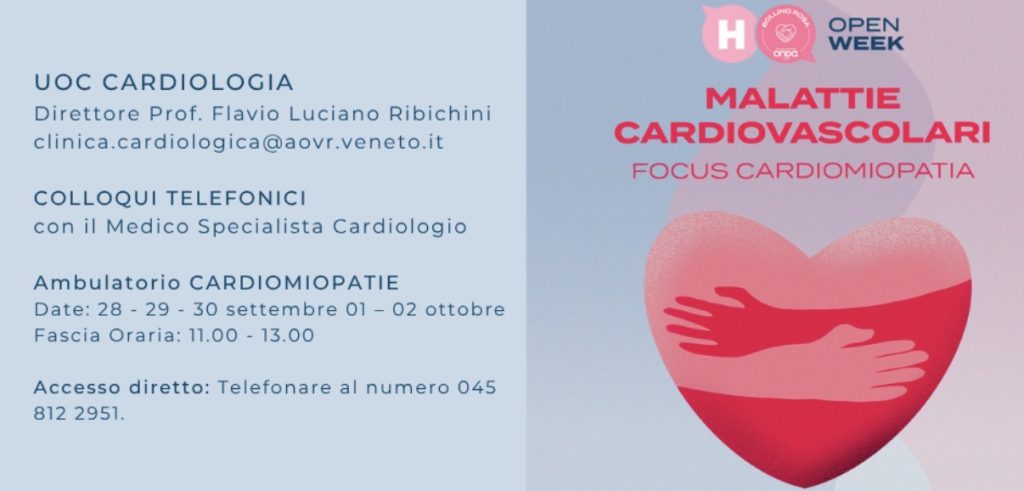 Cardiomiopatie, una settimana di consulti gratuiti all’Aoui 2 Cardiomiopatie, una settimana di consulti gratuiti all’Aoui