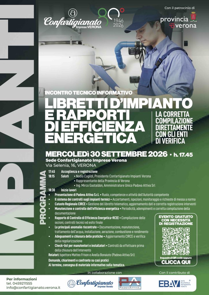 Impianti termici, incontro tecnico sulla corretta compilazione dei libretti 1 Impianti Libretto Impianti ed Rapporti Efficienza Energetica