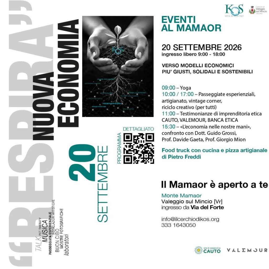 Una nuova economia al centro del confronto al Monte Mamaor 1 Monte Mamaor evento 20 settembre 2026 Locandina 1