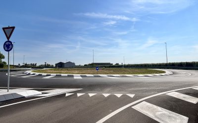 Cerea, via Motta: inaugurata la nuova rotatoria