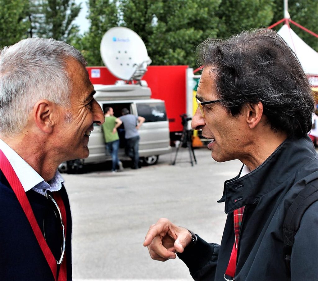 Riccardo Patrese all'Arsenale racconta le corse ruvide 1 Patrese e Castellarin a Imola