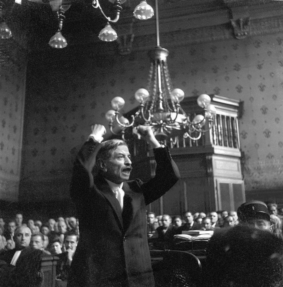 Un piano segreto di Francia e Italia contro Hitler? 2 Pierre Laval at his trial 1945