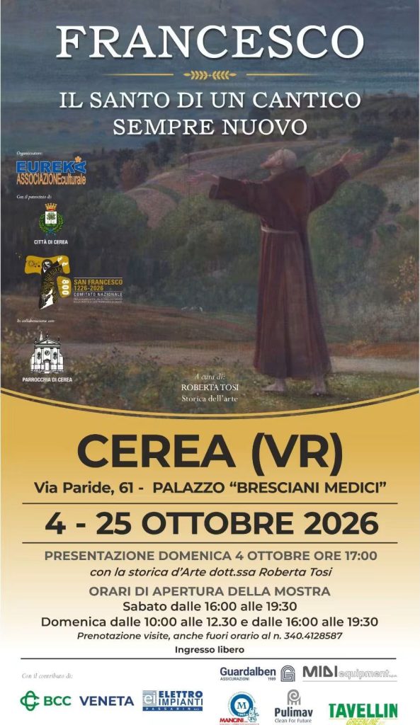 Cerea celebra S.Francesco per l’8° centenario 3 WhatsApp Image 2026 09 10 at 10.11.36