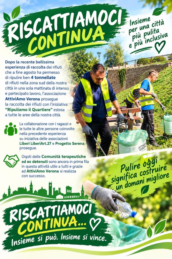 Riscattiamoci continua, dai rifiuti al reinserimento 2 Riscattiamoci continua, dai rifiuti al reinserimento