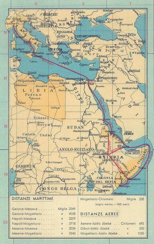 Gli italiani in Africa. Il volto della nostra presenza coloniale 3 distanze marittime