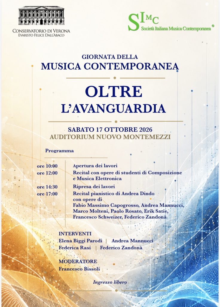 Musica contemporanea, una giornata al Conservatorio 1 Musica contemporanea, una giornata al Conservatorio