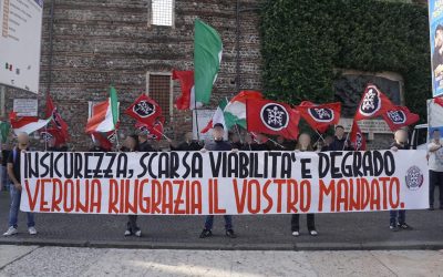 Sit-in in Bra di CasaPound contro il sindaco