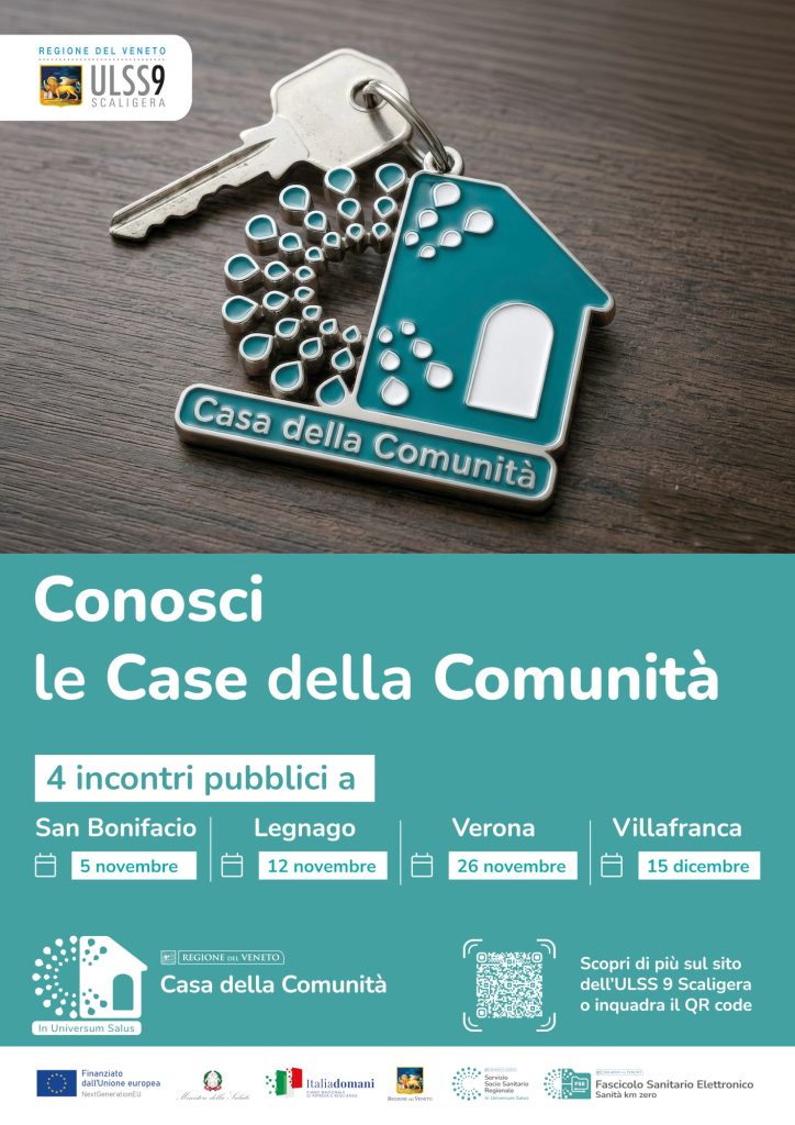 Case della Comunità, quattro incontri per conoscere servizi e modalità di accesso 1 Locandina Incontri CdC ULSS9 web