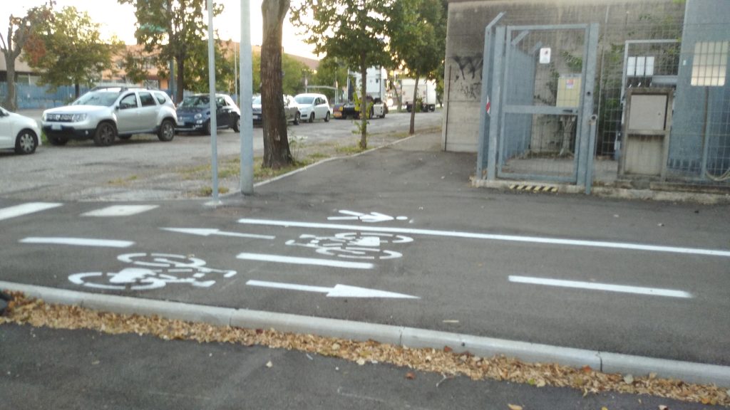 Nuova ciclabile tra le vie Pasteur e Benedetti 1 Pista ciclabile. 1