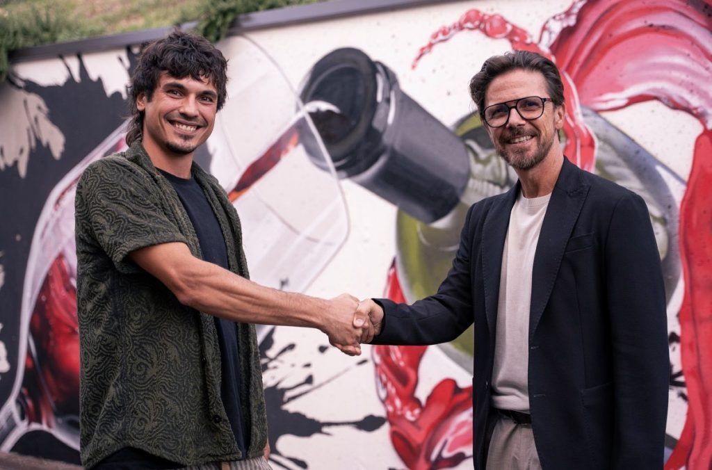 Un murale di 90 metri quadrati racconta la Valpantena 2 Un murale di 90 metri quadrati racconta la Valpantena