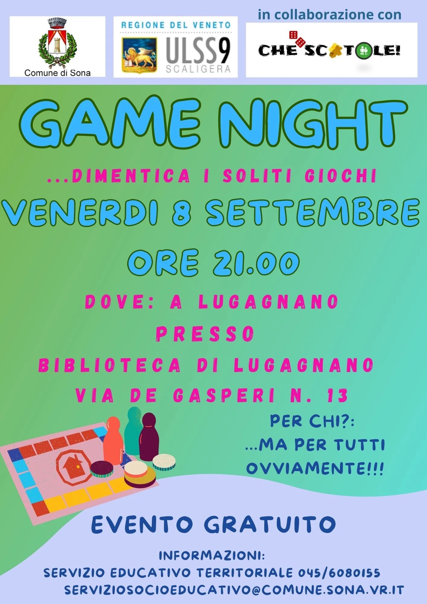 L'Adige di Verona“Game Night”: a Lugagnano giochi in scatola per tute le età