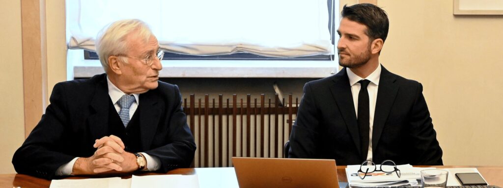 Il presidente di Fondazione Cariverona Alessandro Mazzucco con il direttore generale Filippo Manfredi