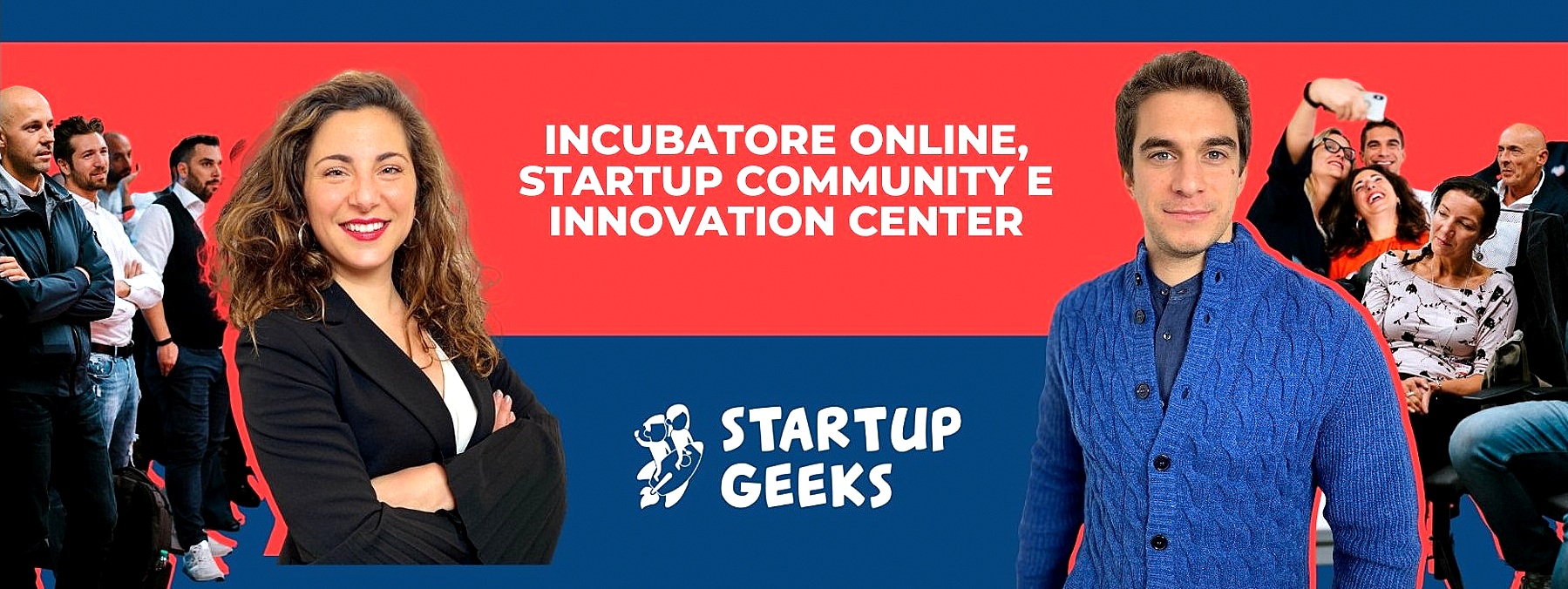 Giulia D’Amato e Alessio Boceda, cofondatori nel 2019 di Startup Geeks